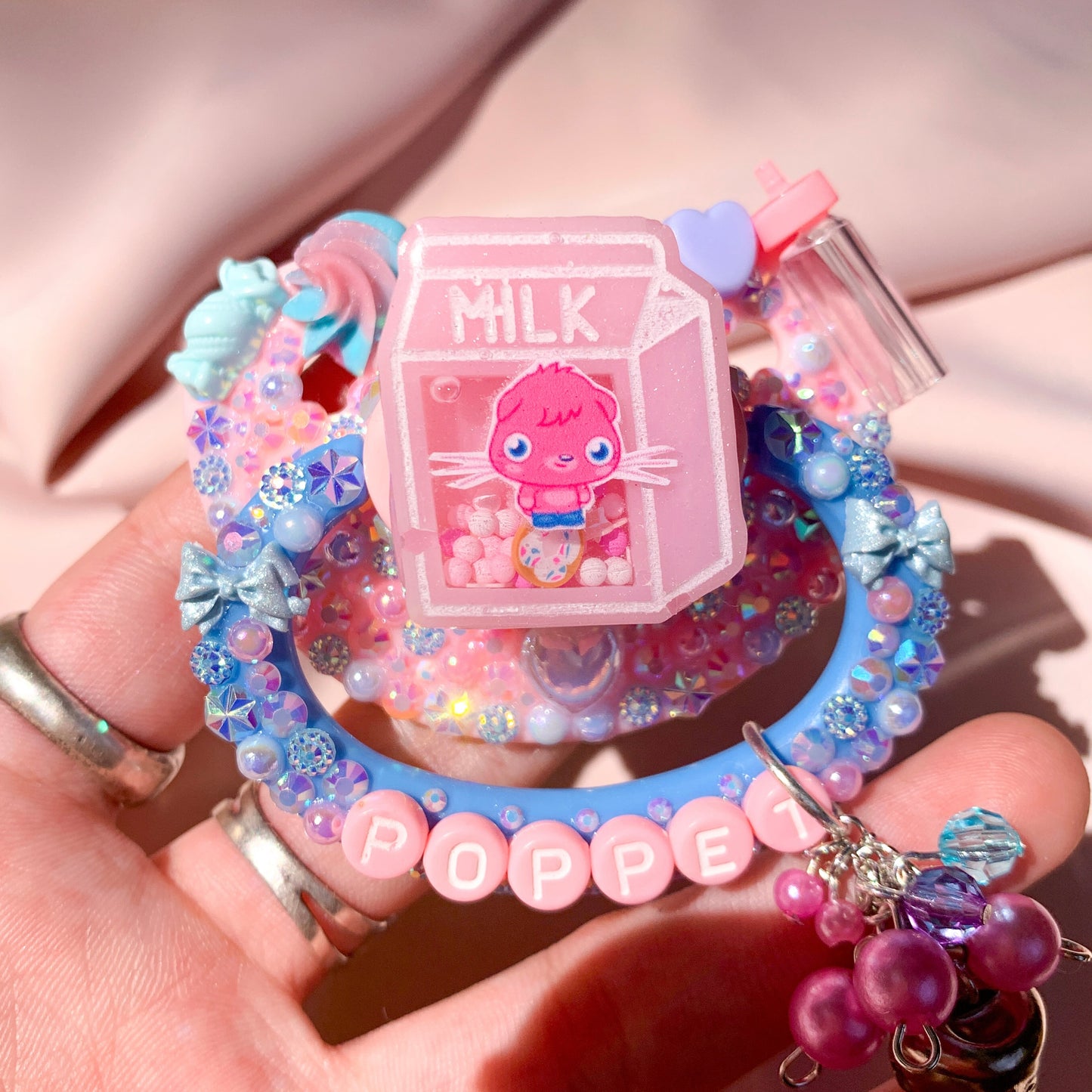 Pink Monster Deluxe Pacifier